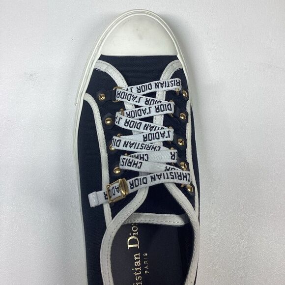 SINGLE SHOE ONLY LEFTChristian Dior Walk'n'Dior‎ Sneaker Black Cotton Canvas - Picture 10 of 13